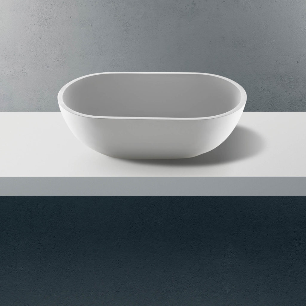 OVALE - Lavabo Bagno da appoggio - Ecoover® Design Solidsurfaces